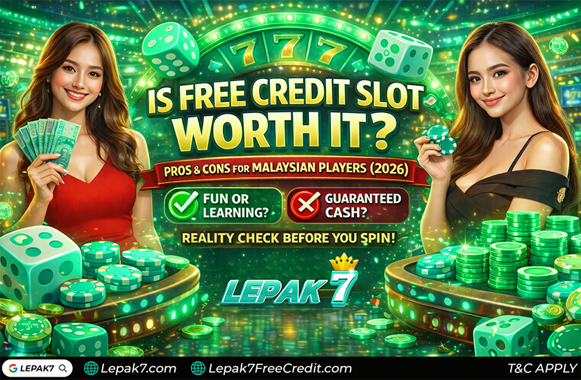 is free credit slot worth it Malaysia 2026 - pros and cons for Malaysian players with realistic expectations (Lepak7)