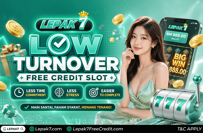 low turnover free credit slot Malaysia 2026 guide for casual players who prefer less pressure and easier turnover