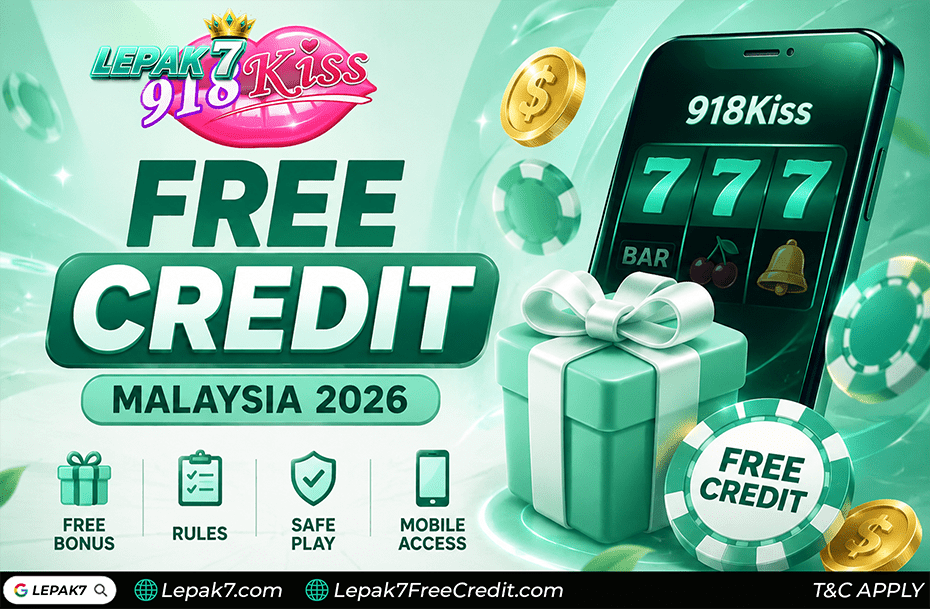 918Kiss free credit Malaysia 2026 guide showing turnover rules withdrawal conditions free bonus types APK access mobile login and beginner mistakes