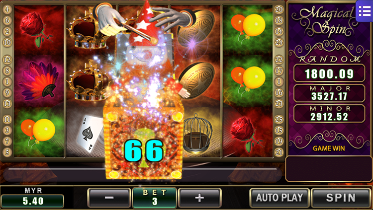 Magical Spins MegaH5 feature or animation screenshot (free credit slot game Malaysia)